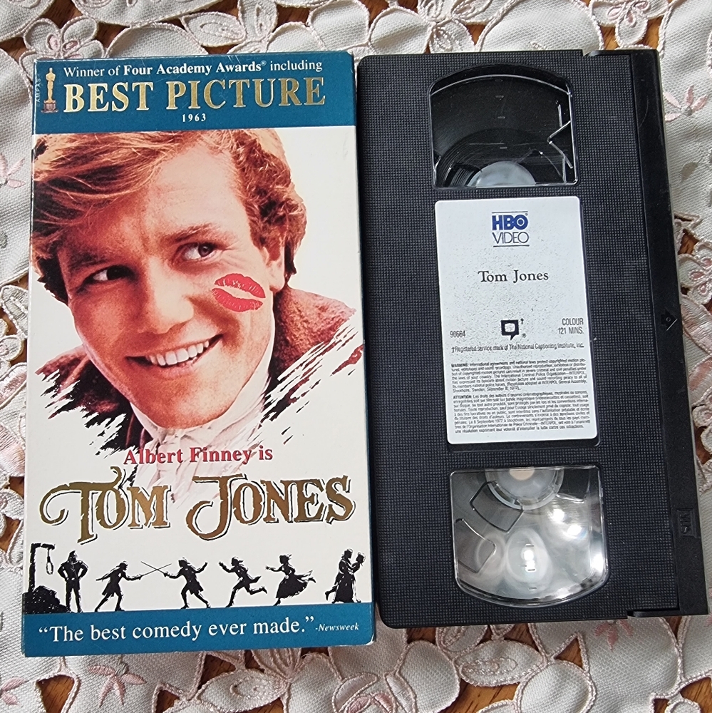 Tom Jones Winner of Four Academy Awards Vintage 1992 VHS Movie